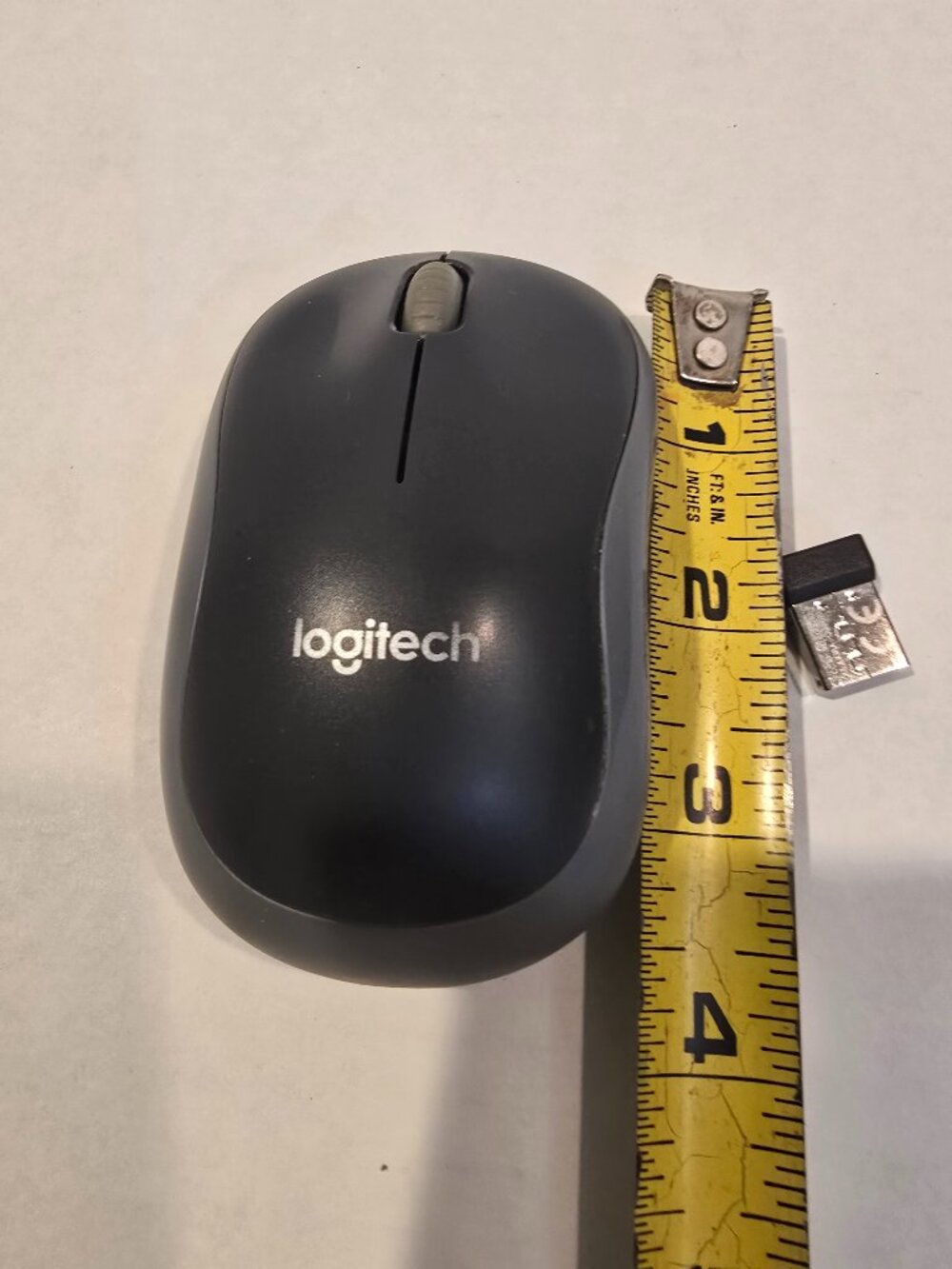 Logitech Wireless Mouse M185 USB Black Gray Authentic Tested